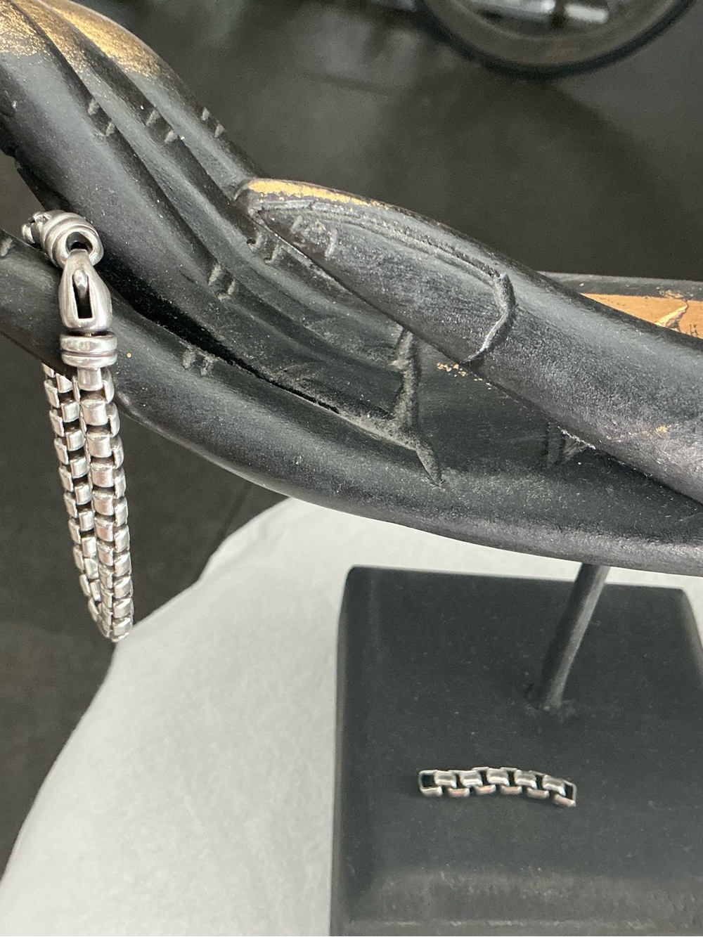 David Yurman Sterling Silver Women’s Box-Link Bracelet - 7” - Picture 3 of 10